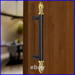 14 Inches Black & Gold Finish Door Handle Pull Handles For All The Doors, 1 Pcs