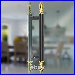 14 Inches Black & Gold Finish Door Handle Pull Handles For All The Doors, 1 Pcs