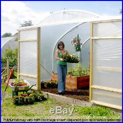 16FT Wide Poly Tunnels Commercial Garden Polytunnel Plastic Covers Spares