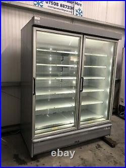 1.6m Verco Double Door Display Freezer Frozen Catering Shop Commercial Chiller