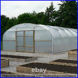 22FT Wide Tunnels Commercial Garden UK Polytunnel Plastic Polythene Covers