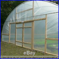 26FT Wide Poly Tunnels Commercial Garden Polytunnel Plastic Covers Spares