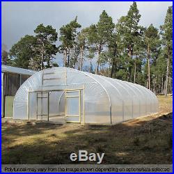 28FT Wide Poly Tunnel Commercial Garden Polytunnel Polythene Covers Spares