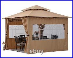 2.5x2.5M Commercial Gazebos With Side Panels And Door Wall for Patios