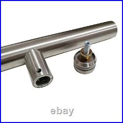 32mm Pull T Bar Front Door Stainless Steel Handle Entry Entrance 316 grade round