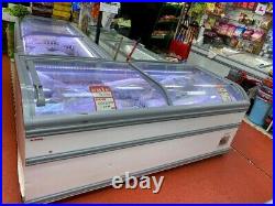 4 Commercial Double Chest Freezer Glass Sliding Doors / Used For Grocery Shop