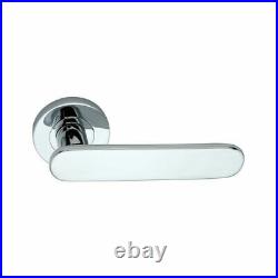 5 Heavy Duty Sprung Interior Chrome Lever on Rose Door Handles+Latch & 3 Hinges