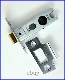 5 Set Solid Brass Lever on Rose Chrome Door Handles Pack Latch & Hinges'ZUNE