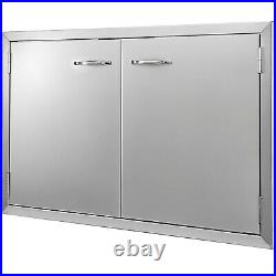 83 x 55 cm BBQ Door Double Access Door Outdoor Kitchen Polished Commercial