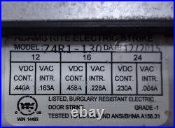 ADAMS RITE 74R1-130 Ultraline Electric Strike 1-3/4 12/24VAC