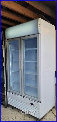 Adexa New Commercial Double Doors Drinks Or Foods Display Chiller Fully Working