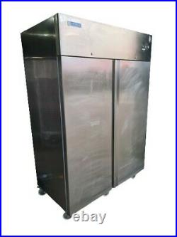 Afinox Double Door Freezer, Commercial Upright Stainless Steel Freezer