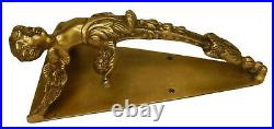 Angel Boy Design Vintage Antique Repro Handmade Brass Big Door Gate Pull Handle