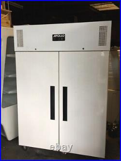 Appolo Upright Double Door Commercial Freezer- WHITE