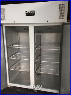Appolo Upright Double Door Commercial Freezer- WHITE