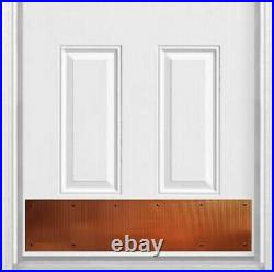 Artisan Door Kick Plate Corrugated 100% Copper Door Kick Plate 8 x 34 Inch