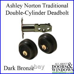 Ashley Norton Deadbolt Cylinder Double Keyed Round Faceplate Includes Hardware