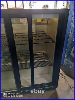 Autonomis under counter commercial double sliding door fridge bottle cooler