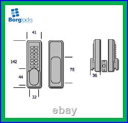 BORG Digital Double Sided Back To Back Combination Lock c/w Levers SC BL2021