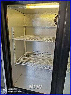 Blizard under counter commercial double door glass fridge bottle cooler
