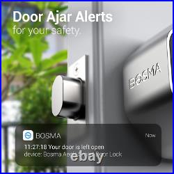 Bosma Aegis Smart Door Lock withWiFi Standard US Single Cylinder, Black & Gray
