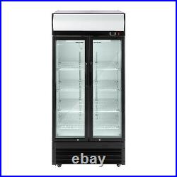 Bottle Refrigerator Drinks Fridge Glass Door Commercial Beverage Cooler 630 L