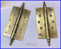 Brass Butt Door Hinges Crown Bearing Hing For Wooden Cabinet 5'' Inches EK956