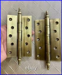 Brass Butt Door Hinges Crown Bearing Hing For Wooden Cabinet 5'' Inches EK956