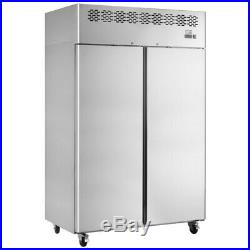 CAF900 Commercial Double Door Freezer Stainless