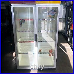 CDM Double Glass Door Upright Commercial Display Fridge/ Chiller