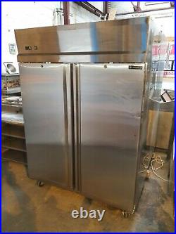 Capital Commercial Stainless Steel Upright Large Double Door Fridge Chiller
