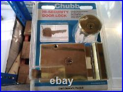 Chubb 4L69 High Security Cylinder Rim Lock / 60mm Nightlatch Champagne Finish