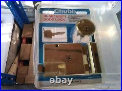 Chubb 4L69 High Security Cylinder Rim Lock / 60mm Nightlatch Champagne Finish