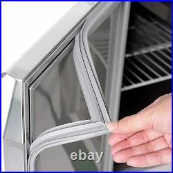 Commercial 1150L Double Door Upright Freezer Stainless Steel Refridgerator