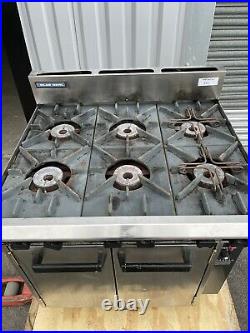 Commercial Blueseal Oven Double Door Six Burner Gas 6 Burner Hob G50 Industrial