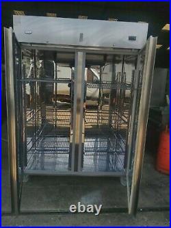 Commercial Electrolux upright double door fridge stainless steel 1300 liter used