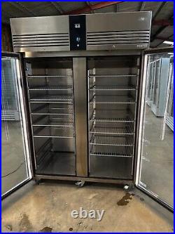 Commercial FREEZER FOSTERS G2 double glass door, display, catering, USED A YEAR