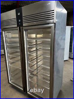 Commercial FREEZER FOSTERS G2 double glass door, display, catering, USED A YEAR