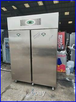 Commercial Foster upright double door fridge stainless steel 1300L heavy duty