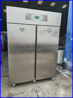 Commercial Foster upright double door fridge stainless steel 1300L heavy duty