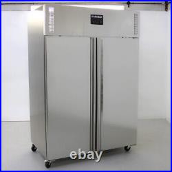 Commercial Freezer Double Door Upright Stainless Storage Heavy Duty 1173L Dia