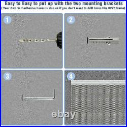 Commercial Home Aluminium Door Fly Screen Metal Chain Double Hook Curtain Blind