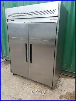 Commercial Williams upright double door fridge stainless steel 1350 liter used