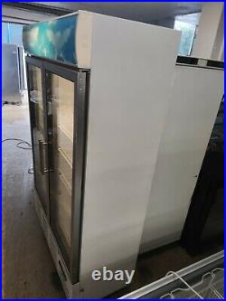 Commercial double glass door display fridge chiller 2019