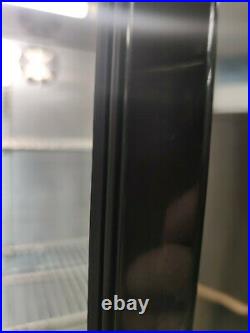 Commercial double glass door display wine drinks fridge chiller refrigerator