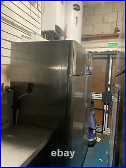 Commercial upright double door fridge/ chiller stainless steel heavy duty