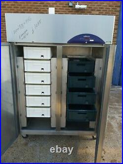Commercial williams upright double door freezer stainless steal 1350 L -18/-21