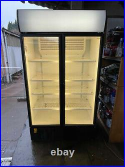 Cornelius Commercial Double Glass Door Display Fridge/Drink Fridge -900 Litre