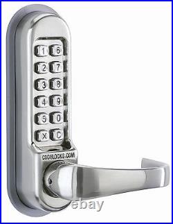 Digital Lever Handle Combination Key Push Button Digi Code Lock Panic Hardware