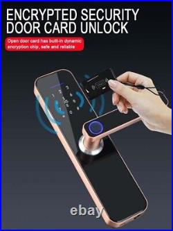 Digital Smart Door Lock Wifi Electronic Touchscreen Lock Fingerprint, Smart Card